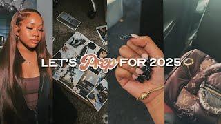 prepare with me for 2025 | vision board, single era? hair & nails, depop orders, new lens