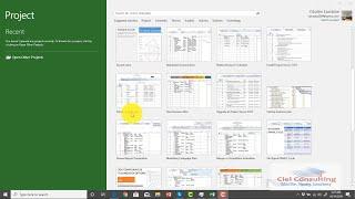 Up and running with MS Project