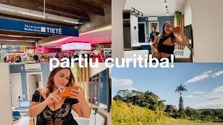 PRIMEIRA VEZ EM CURITIBA  nossa viagem de ida, tour pelo Airbnb e primeiro jantar!