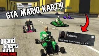 Mario Kart In GTA!!! (Funny Moments + Fails)