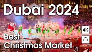 Dubai  The Best Christmas Market In Dubai [ 4K ] Walking Tour