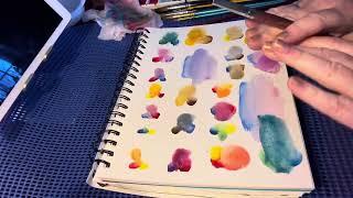 Simple beginner friendly exercises. Color mix, trees