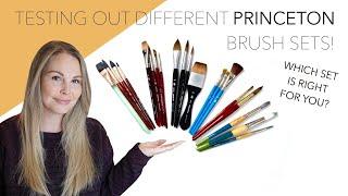 Testing Out Different Princeton Brush Sets!