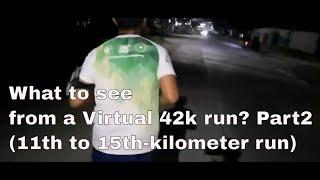 What to see from  a virtual 42k run? (How is a virtual 42kilometer run?)Part2