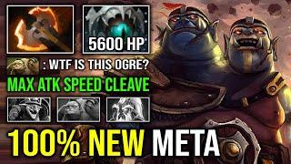 NEW META Battle Fury Cleave 5600 HP Max Attack Speed Raid Boss Super Carry Ogre Magi Dota 2