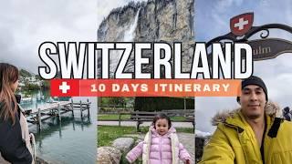 10 DAYS in SWITZERLAND Vlog - Itinerary, Tips to Save and Places to Visit #switzerlandvlog