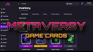 Metaversy Game Cards Explained! | What Are They & How Do They Work?