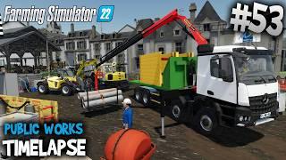 Installing Sanitation with Wacker Neuson ET145 & Mercedes Trucks  Public Works in FS22