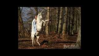 Fotoshooting mit einem Einhorn