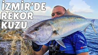 İncecik Takımla Dev Kuzu Avı! Sarıkuyruk Akya Light Shore Jigging for amberjack!