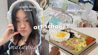 art student life in malaysia design school, vendor diaries, new semester