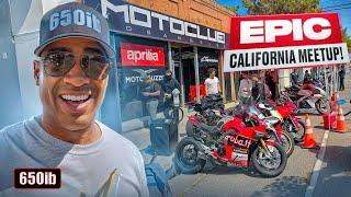 450 CALIFORNIA RIDERS TAKE OVER MOTORCYCLE MEETUP!