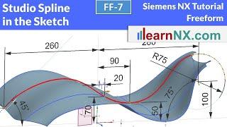 Studio Spline in the sketch | Siemens NX Tutorial