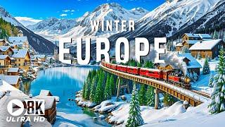 Europe Winter 8K UHD – A Journey Through Snowy Villages And Historical Architecture