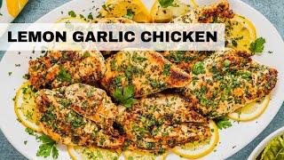 LEMON GARLIC CHICKEN - Quick & Easy Dinner Recipe!