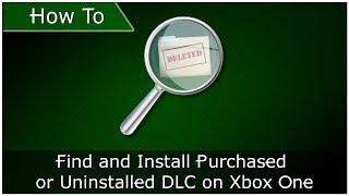 How To: Find and Install Purchased or Uninstalled DLC on Xbox Series X|S & XboxOne