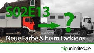 S02E13 Neue Farbe & Expeditionsmobil beim Lackierer I ExMo lackieren