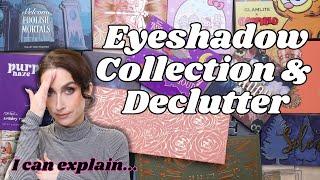 HUGE EYESHADOW PALETTE COLLECTION & DECLUTTER! | My Entire Collection of Palettes!