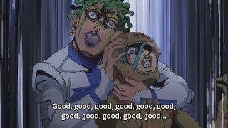 Jojo Golden Wind - YOSHI YOSHI YOSHI! Cioccolata feeds his pet Secco [HD]