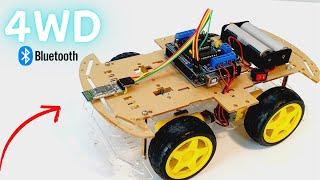 How to build 4WD Arduino Bluetooth Car at Home