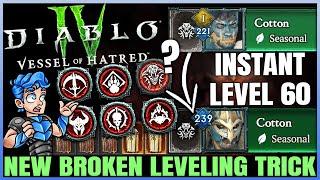 Diablo 4 - Get ANY Class to 60 INSTANTLY - Fast & Easy Season 6 Alts - Best Leveling Guide & More!