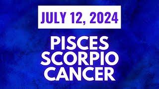 JULY 12, 2024 WATER Signs ( Pisces  Scorpio  Cancer) DAILY tagalog tarot #KAPALARAN888