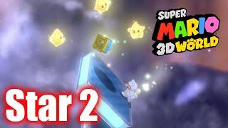 Super Mario 3D World - World Star 2 - Super Galaxy - All Stars & Stamp 100% Gameplay Walkthrough