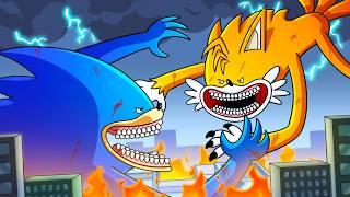 SHIN SONIC vs. SHIN TAILS... (Cartoon Animation)