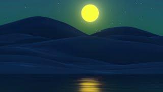 Animated Moon Shining Over Water Screensaver with Relaxing Music |4K Motion Background FREE DOWNLOAD