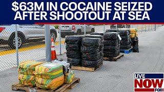 Shootout at sea: $63M in cocaine seized after ship catches fire, sinks | LiveNOW from FOX