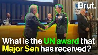 What is the UN award that Major Sen has received?