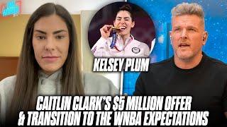 Kelsey Plum Says Caitlin Clark Should Explore Big 3's $5 Million Offer | Pat McAfee Show