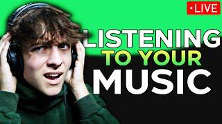 LISTENING TO YOUR MUSIC LIVE | SONG REVIEWS + BEAT REVIEWS