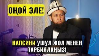 НАПСИНИ УШУЛ ЖОЛ МЕНЕН ТАРБИЯЛАҢЫЗ! ОҢОЙ ЭЛЕ! /Максат ажы Токтомушев/ суроо жооп 05 06 23