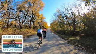 A GORGEOUS fall day in Baldwin City, Kansas!  Maple Leaf Gravel Grind 2024