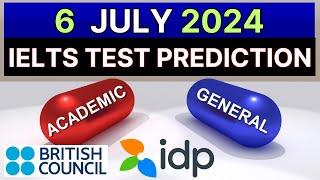 6 July 2024 IELTS Test Prediction By Asad Yaqub