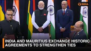 India and Mauritius Exchange Historic Agreements to Strengthen Ties | DD India