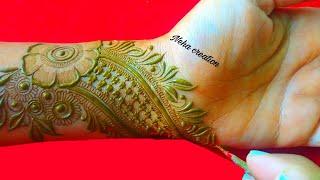 dubai style mehandi design ll gulf +floral henna design ll neha's creation henna design 4 front hnd