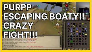 PURPP ESCAPING BOATY!! CRAZY FIGHT!!! (Purpp) | OSRS Highlights