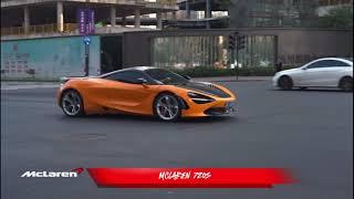 City Streets: Leisurely Savoring the Elegance of McLaren 720S #mclaren #fordmustang #mercedes #honda