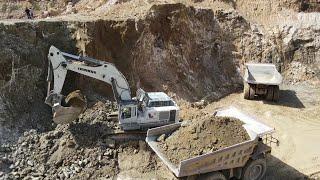 Liebherr 984 Excavator Loading Caterpillar 777 Dumpers - Sotiriadis/Labrianidis Mining Works