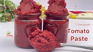 HOW TO MAKE TOMATO PASTE AT HOME| HOMEMADE TOMATO PASTE|NEW WAY OF MAKING TOMATO PASTE FROM SCRATCH