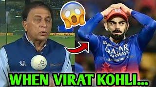 "When Virat Kohli..." Sunil Gavaskar REVEALS! | MS Dhoni Virat Kohli RCB vs CSK IPL 2024 News Facts