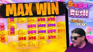 WORLD RECORD MAX WIN ON NEW PRAGMATIC PLAY SLOT SUGAR RUSH - 5000X HUGE ONLINE CASINO WIN!