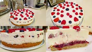 Tortul pentru ziua nașterii Bunicii și fiicei Mirela/ Tort cu fructe și iaurt foarte fresh și gustos