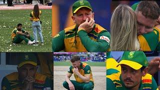 David Miller, Tabraiz Shamsi, keshav Maharaj and All South African player crying after Loosing Final