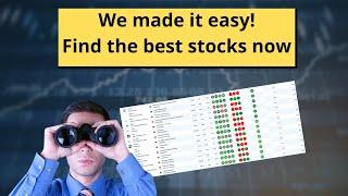 We made it easy to find the best stocks