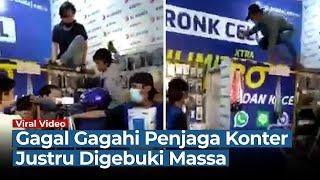 Gagal Gagahi Wanita Penjaga Konter HP, Pria ini Justru Digebuki Massa