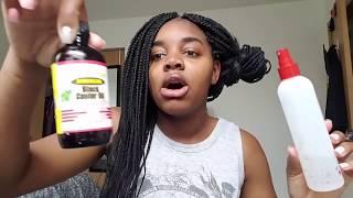 How to moisturize natural hair while in braids. | Protective Styling.