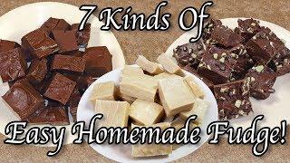 7 Kinds Of Easy Homemade Fudge Recipes! How To Make Fudge At Home